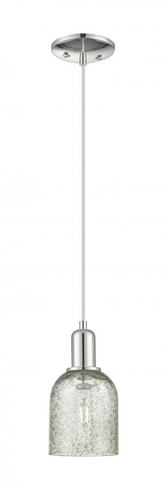 Caledonia - 1 Light - 5 inch - Polished Nickel - Cord hung - Mini Pendant