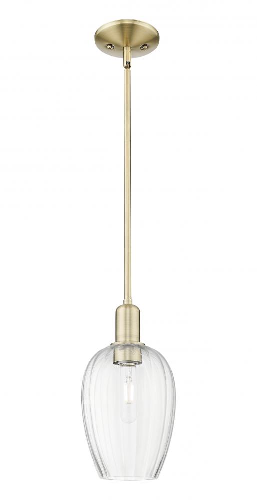 Preston - 1 Light - 6 inch - Antique Brass - Mini Pendant