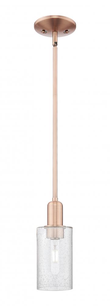 Clymer - 1 Light - 4 inch - Antique Copper - Stem hung - Mini Pendant