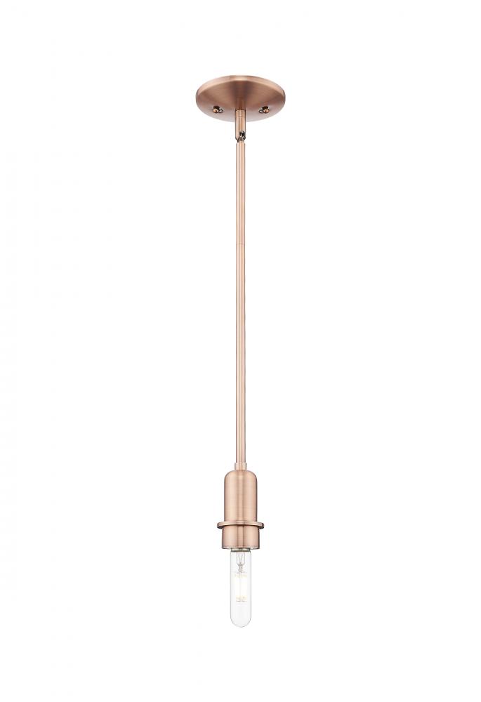 Arcadia - 1 Light - 3 inch - Antique Brass - Mini Pendant