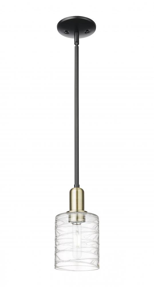 Cobbleskill - 1 Light - 5 inch - Black Antique Brass - Stem hung - Mini Pendant