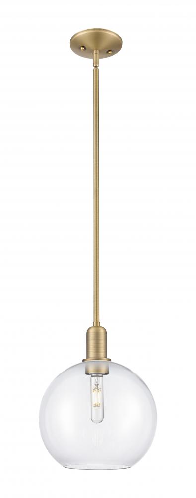 Athens - 1 Light - 10 inch - Brushed Brass - Stem hung - Mini Pendant