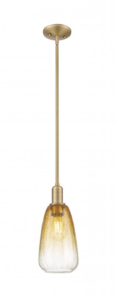 Brookhaven Almond - 1 Light - 6 inch - Polished Chrome - Mini Pendant