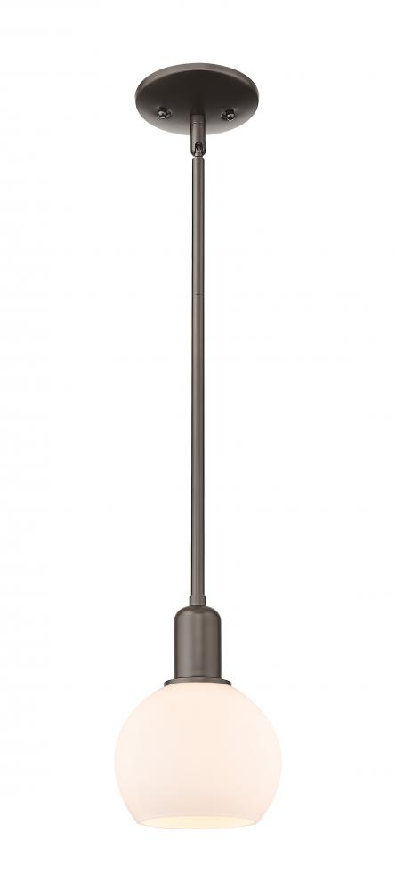 Athens - 1 Light - 6 inch - Oil Rubbed Bronze - Stem hung - Mini Pendant