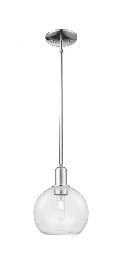 Athens - 1 Light - 8 inch - Polished Chrome - Stem hung - Mini Pendant