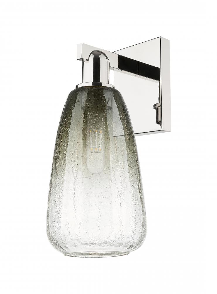 Brookhaven Almond - 1 Light - 6 inch - Polished Nickel - Sconce