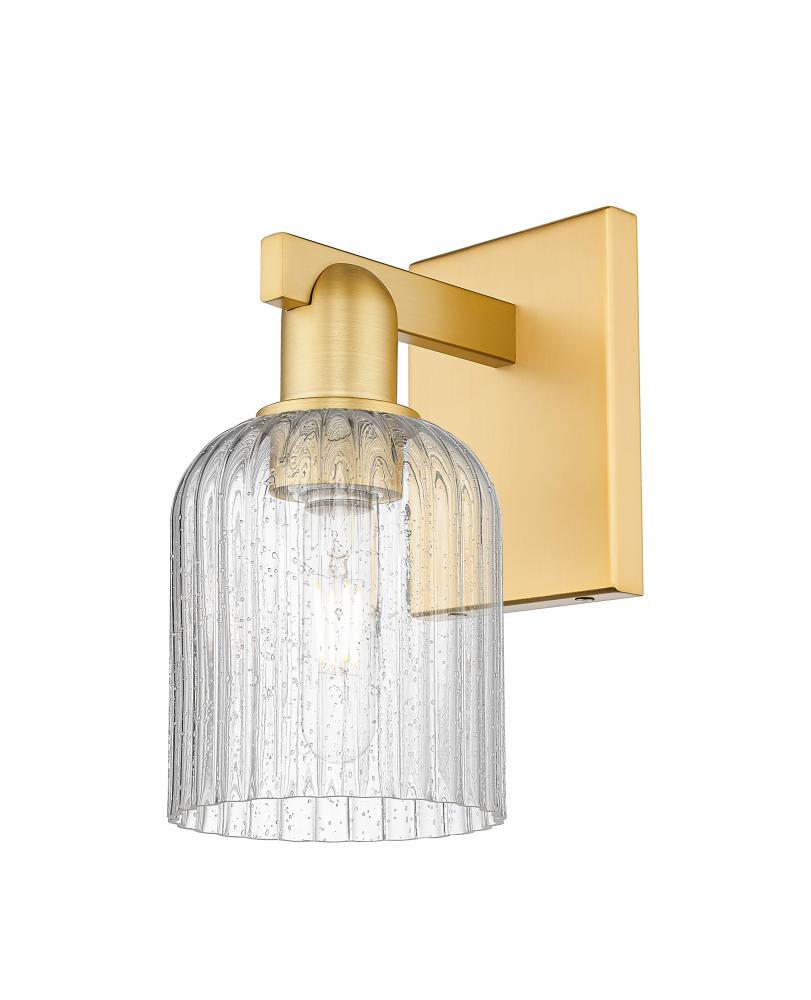 Bridal Veil - 1 Light - 6 inch - Satin Gold - Sconce