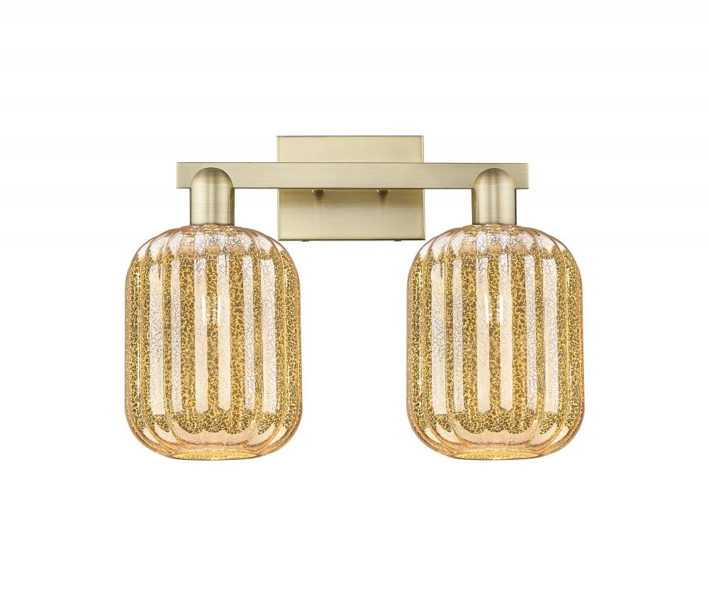Preston - 2 Light - 16 inch - Polished Nickel - Bath Vanity Light