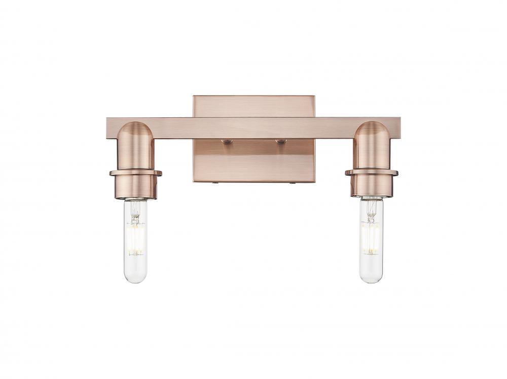 Arcadia - 2 Light - 11 inch - Antique Brass - Bath Vanity Light