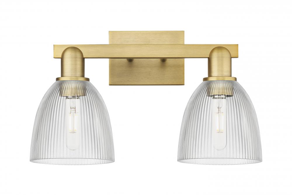 Castile - 2 Light - 17 inch - Matte Black - Bath Vanity Light