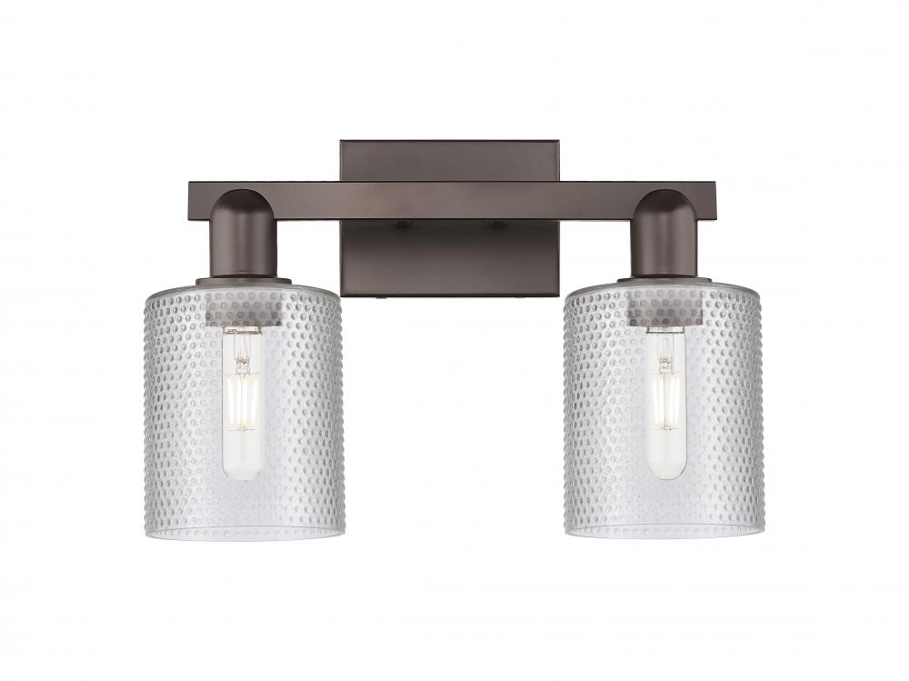 Cobbleskill - 2 Light - 16 inch - Oil Rubbed Bronze - Bath Vanity Light