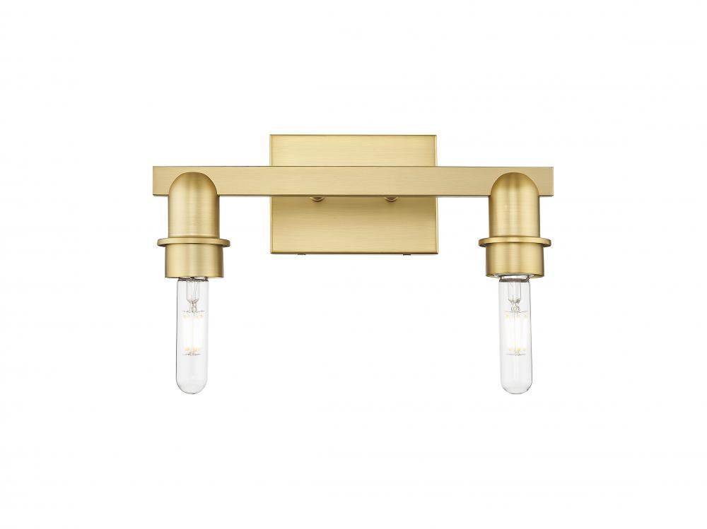 Arcadia - 2 Light - 11 inch - Satin Gold - Bath Vanity Light