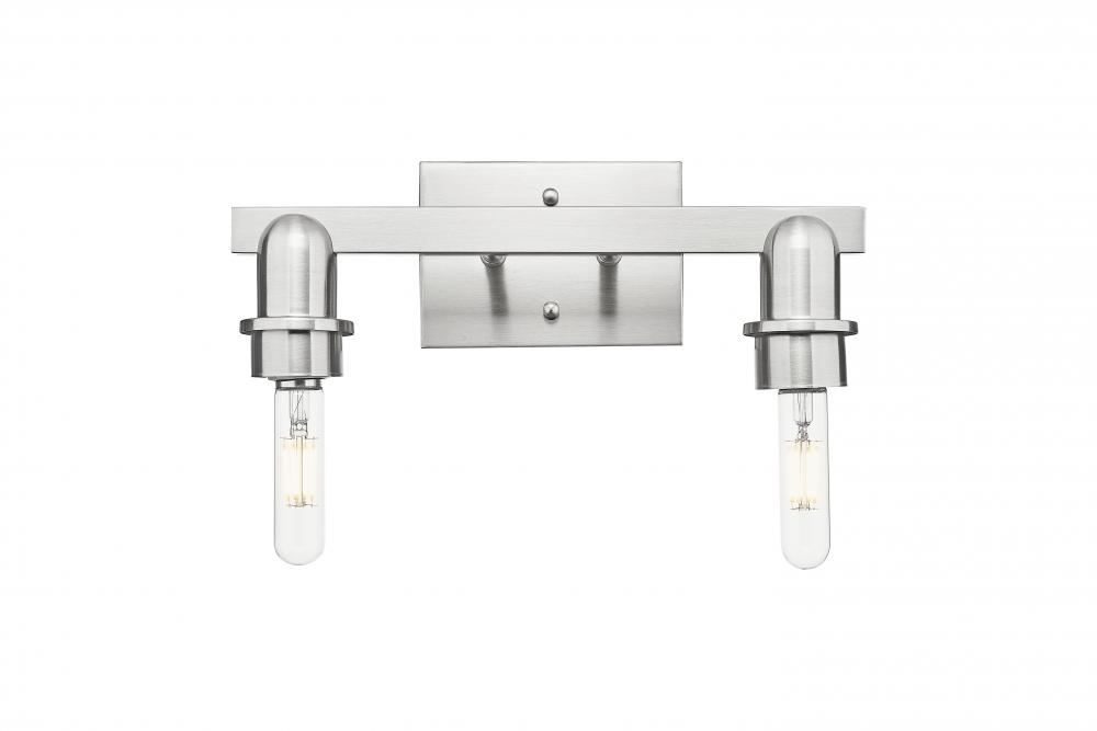 Arcadia - 2 Light - 11 inch - Brushed Satin Nickel - Bath Vanity Light