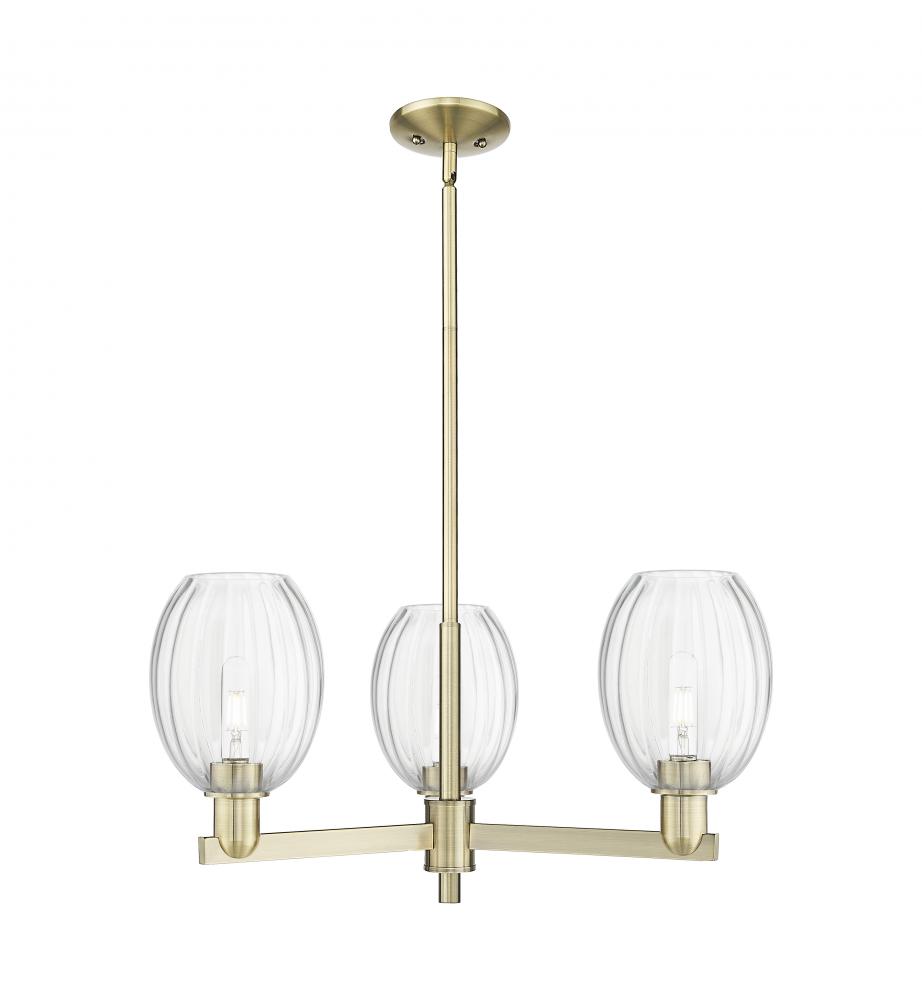Preston - 3 Light - 18 inch - Polished Chrome - Flush Mount