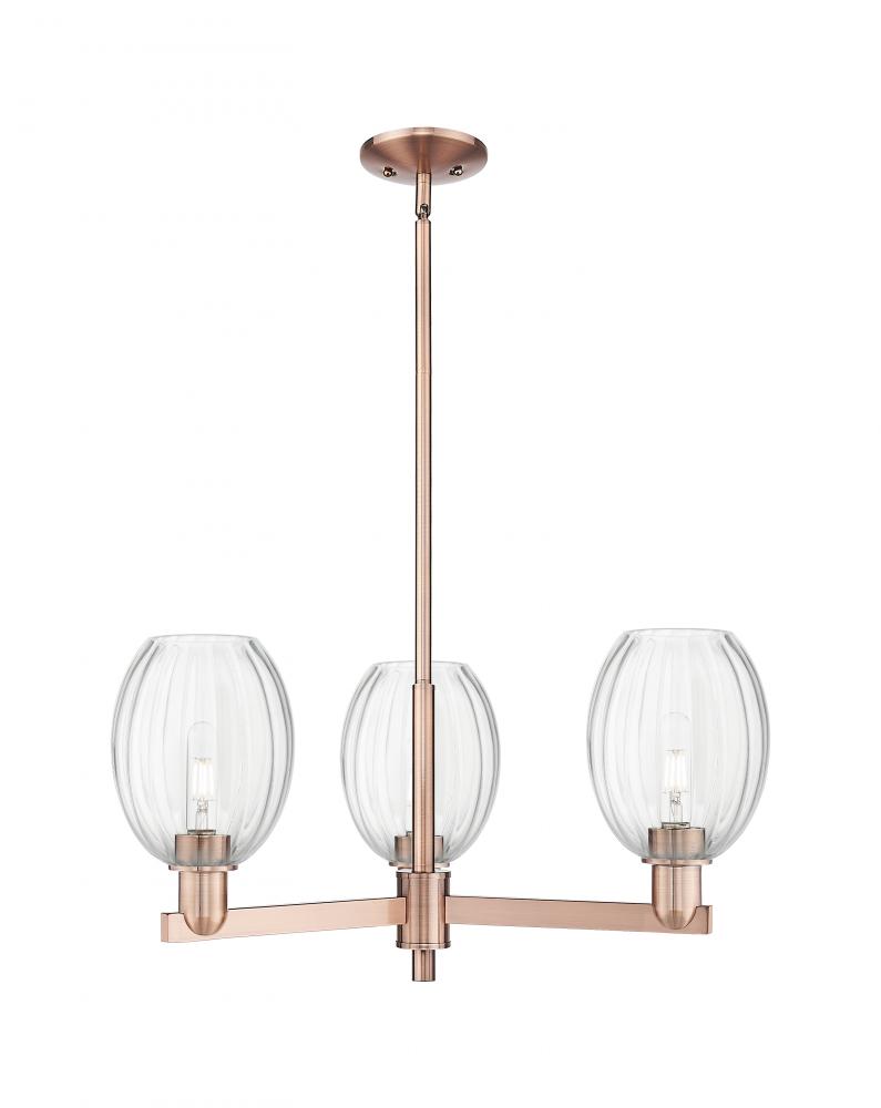 Preston - 3 Light - 18 inch - Antique Copper - Flush Mount