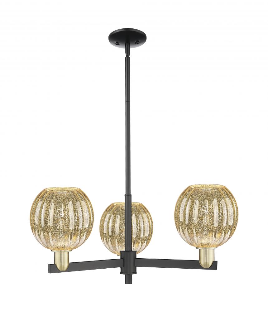 Preston - 3 Light - 18 inch - Black Antique Brass - Flush Mount