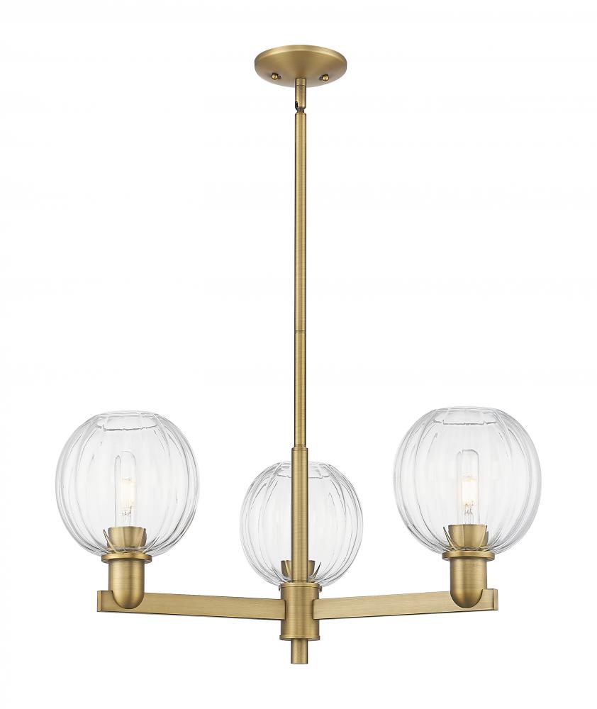Preston - 3 Light - 18 inch - Brushed Brass - Flush Mount