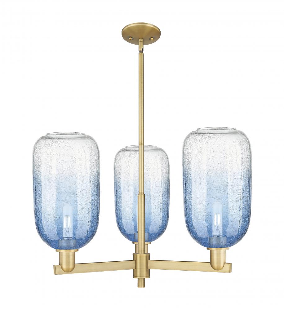 Brookhaven Cloche - 3 Light - 18 inch - Brushed Brass - Flush Mount