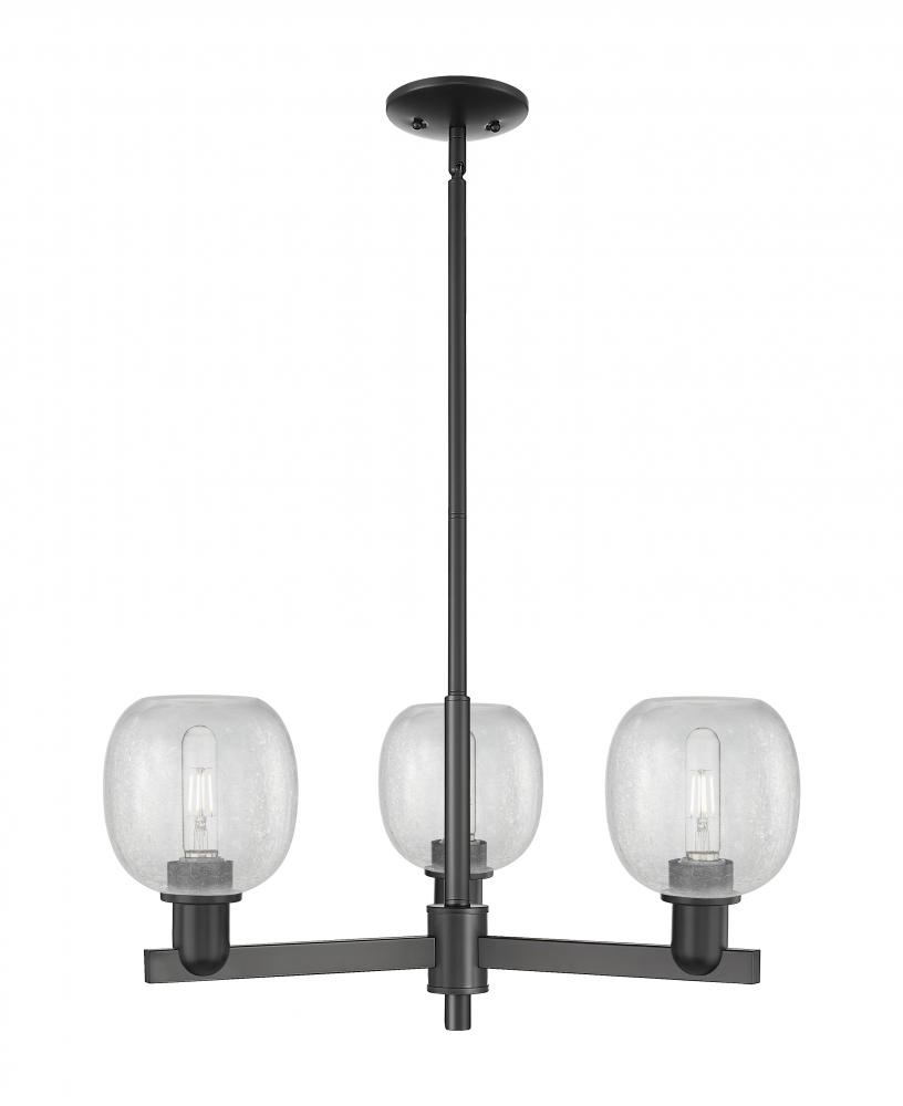 Belfast - 3 Light - 28 inch - Matte Black - Stem hung - Flush Mount