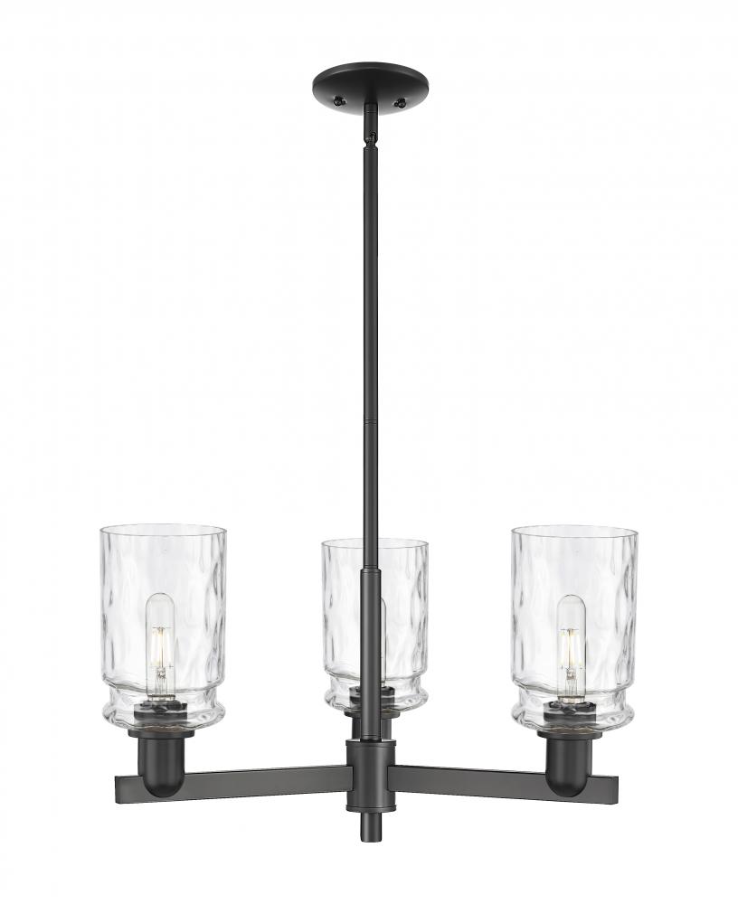 Candor - 3 Light - 27 inch - Satin Nickel - Stem hung - Flush Mount