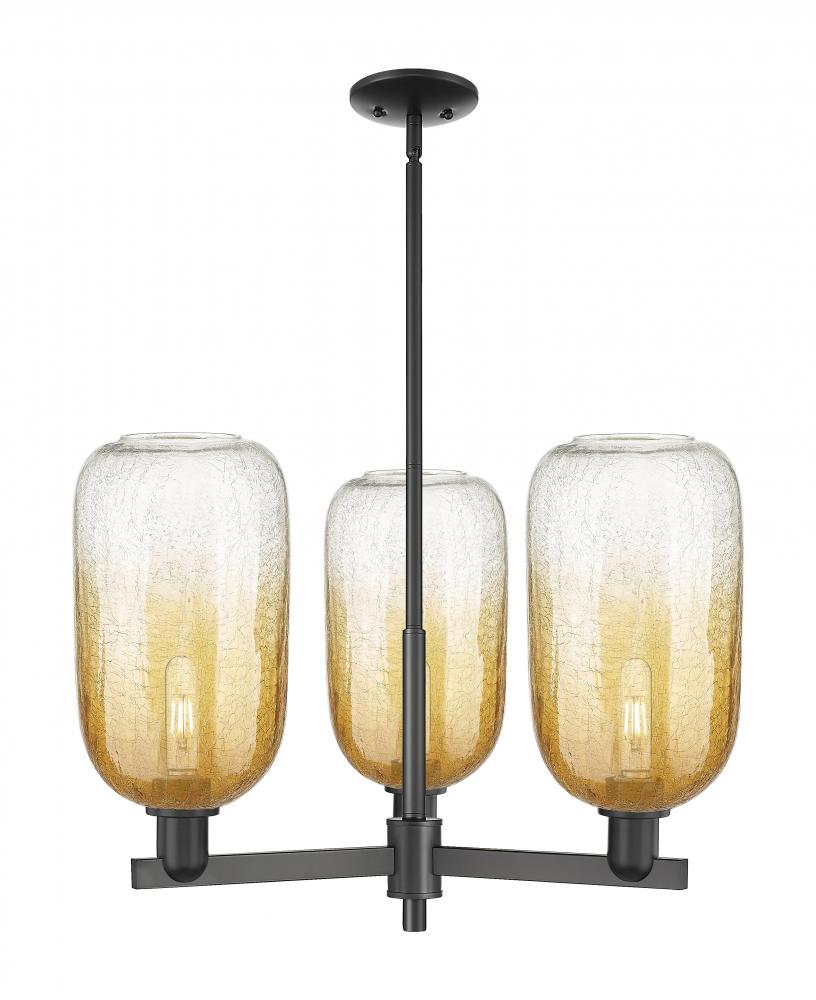Brookhaven Cloche - 3 Light - 18 inch - Matte Black - Flush Mount