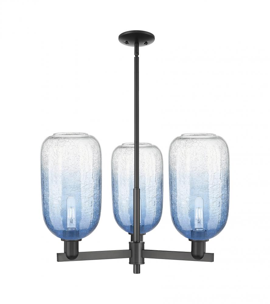 Brookhaven Cloche - 3 Light - 18 inch - Matte Black - Flush Mount