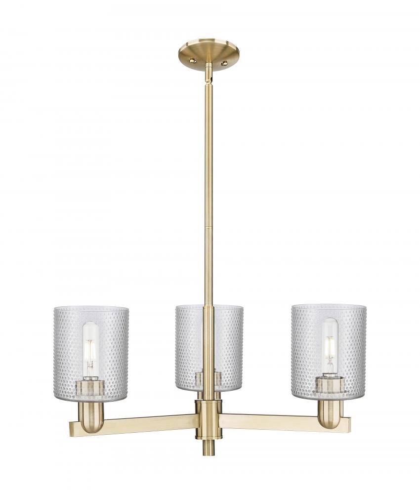 Cobbleskill - 3 Light - 27 inch - Champagne Bronze - Stem hung - Flush Mount