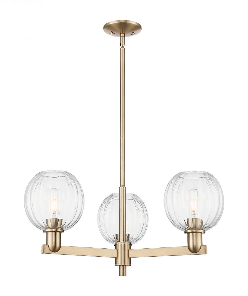 Preston - 3 Light - 18 inch - Satin Nickel - Flush Mount