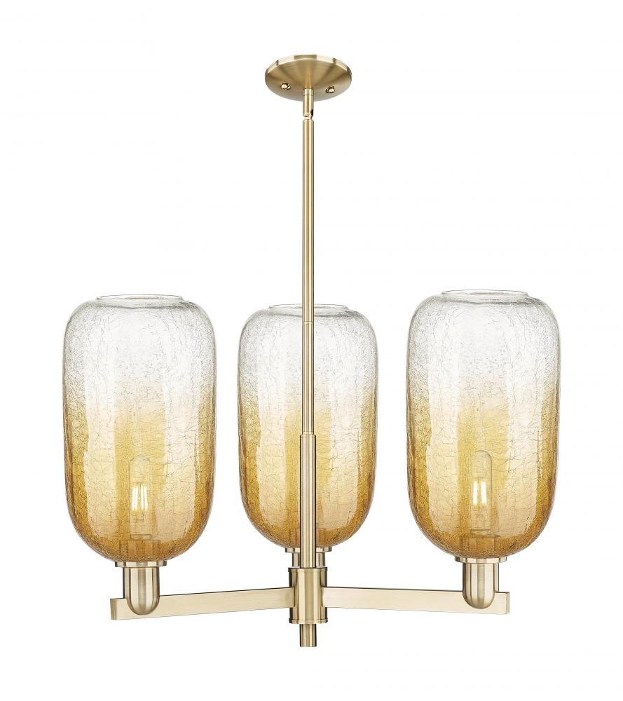 Brookhaven Cloche - 3 Light - 18 inch - Satin Nickel - Flush Mount