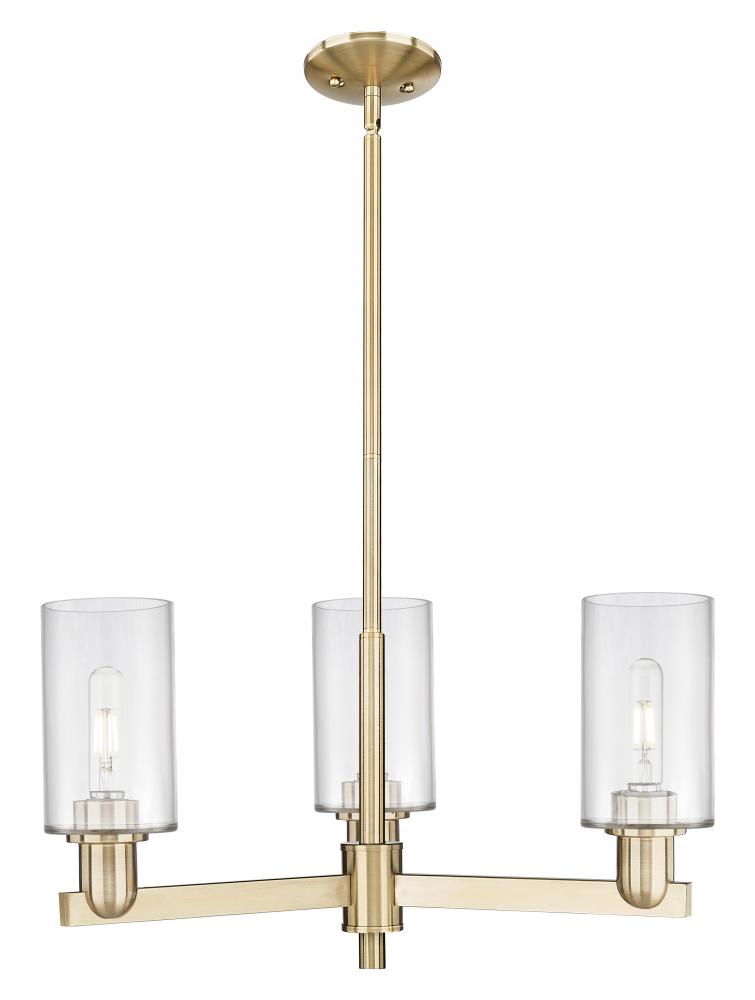 Clymer - 3 Light - 26 inch - Champagne Bronze - Stem hung - Flush Mount