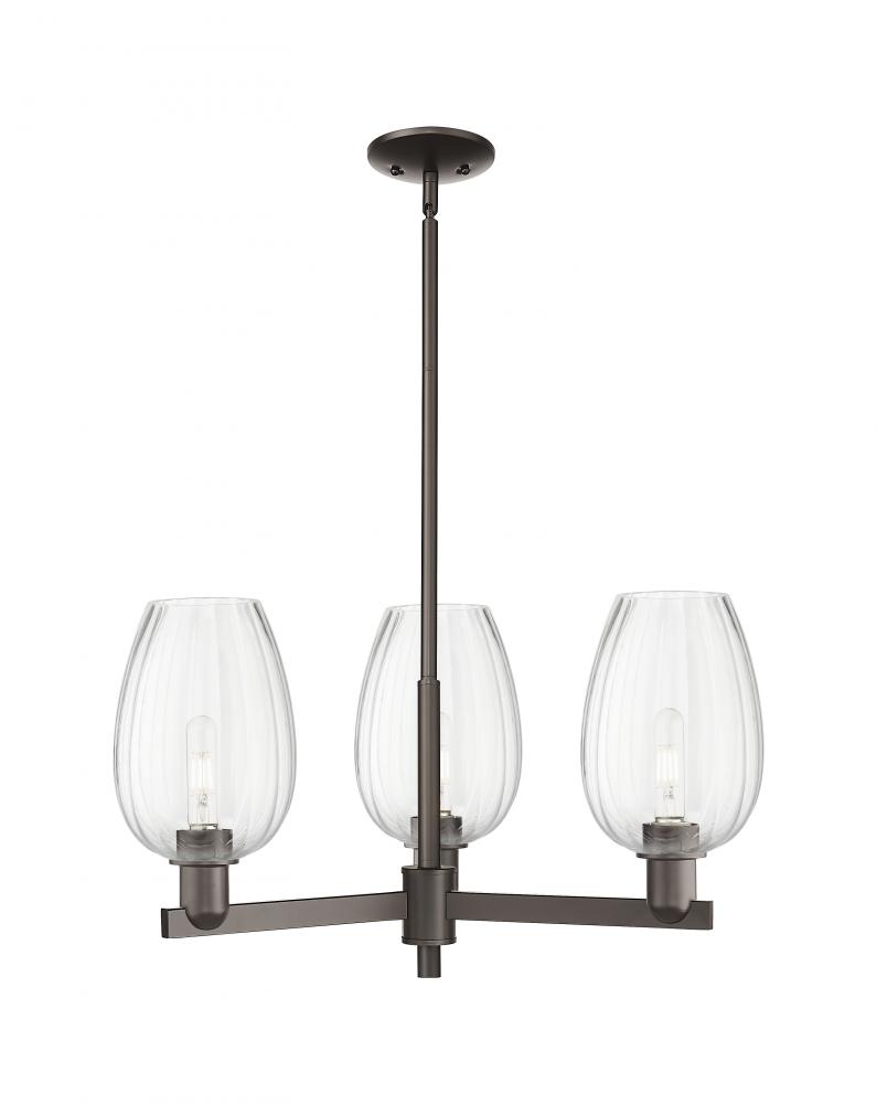 Preston - 3 Light - 18 inch - Oil Rubbed Bronze - Flush Mount