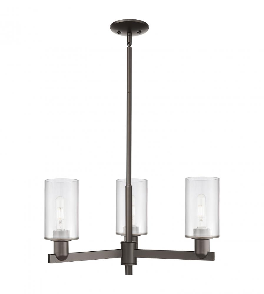 Clymer - 3 Light - 26 inch - Oil Rubbed Bronze - Stem hung - Flush Mount