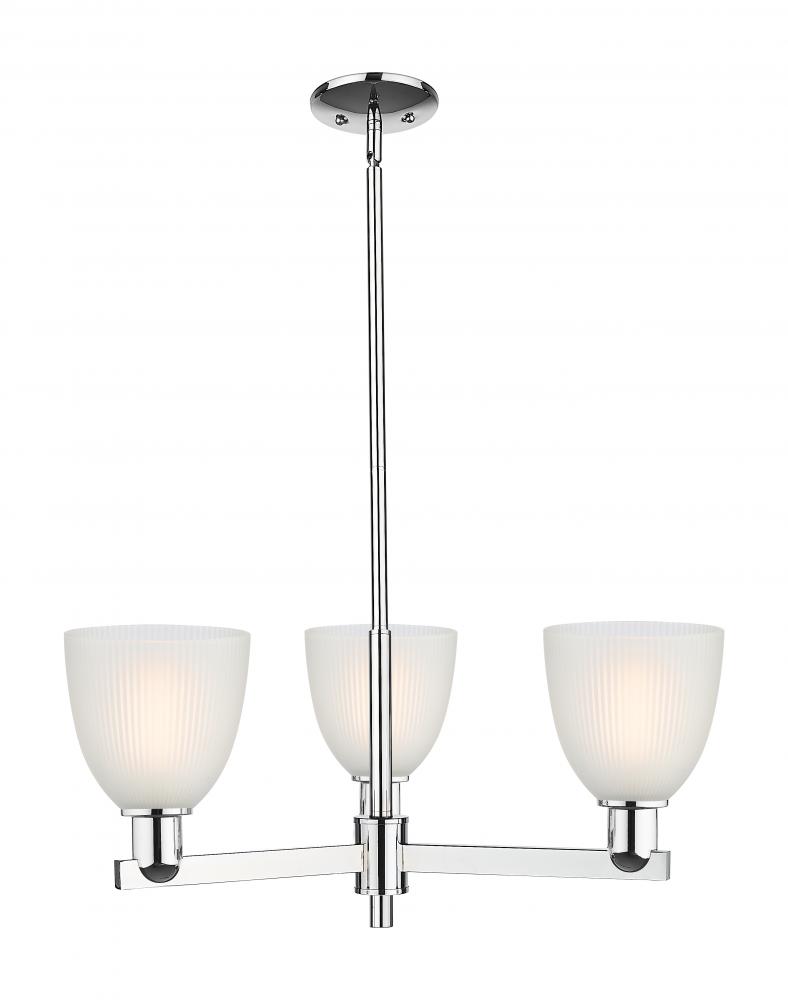 Castile - 3 Light - 28 inch - Polished Chrome - Stem hung - Flush Mount