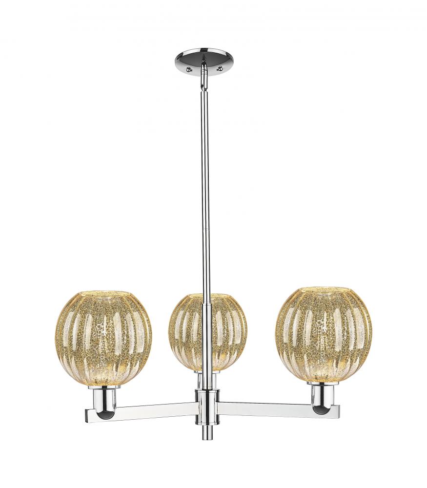 Preston - 3 Light - 18 inch - Polished Chrome - Flush Mount