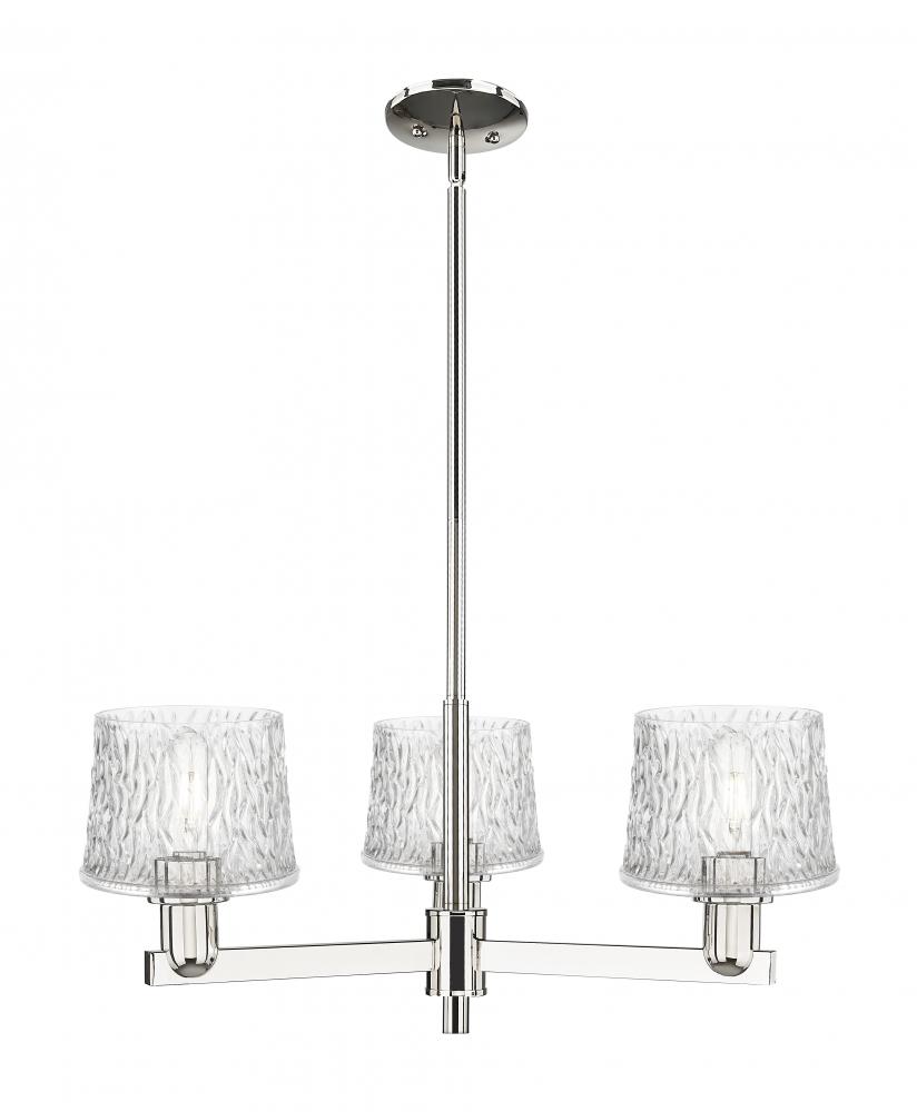 Niagara - 3 Light - 28 inch - Polished Nickel - Stem hung - Flush Mount