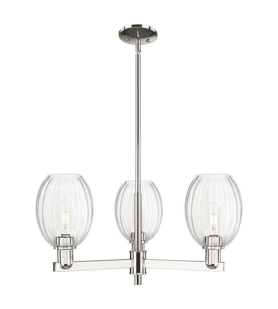 Preston - 3 Light - 18 inch - Polished Nickel - Flush Mount