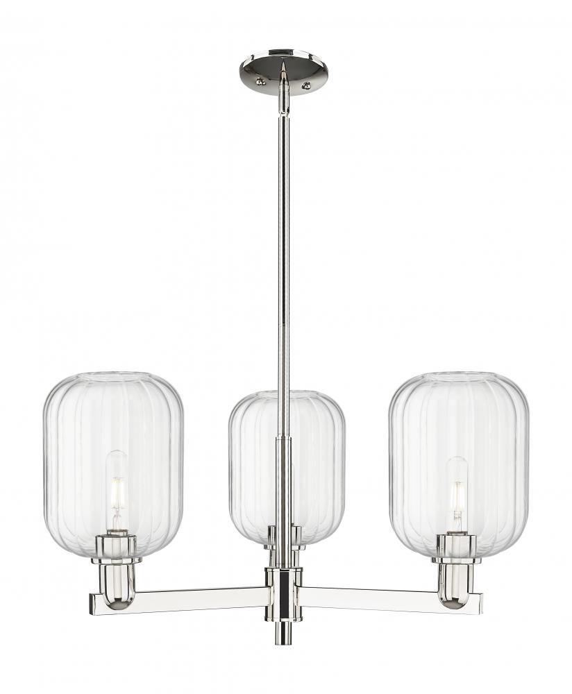 Preston - 3 Light - 18 inch - Polished Nickel - Flush Mount