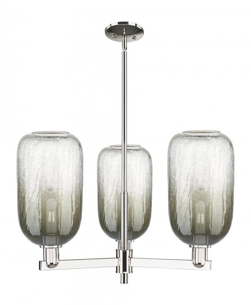Brookhaven Cloche - 3 Light - 18 inch - Polished Nickel - Flush Mount