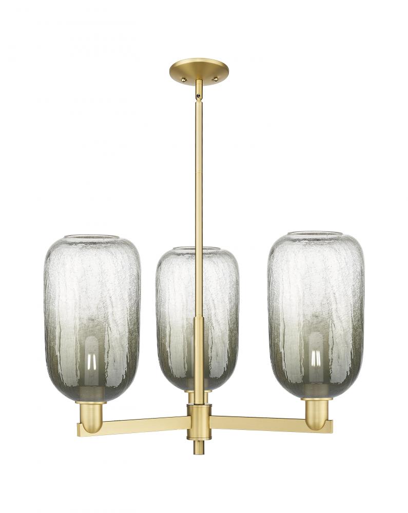 Brookhaven Cloche - 3 Light - 18 inch - Satin Gold - Flush Mount