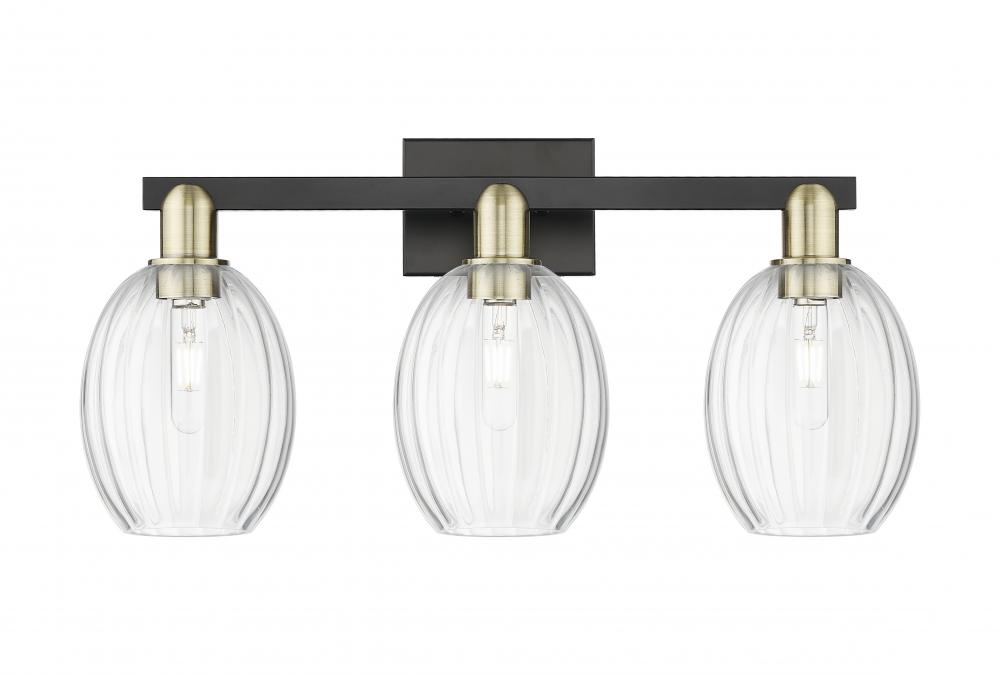 Preston - 3 Light - 26 inch - Black Antique Brass - Bath Vanity Light