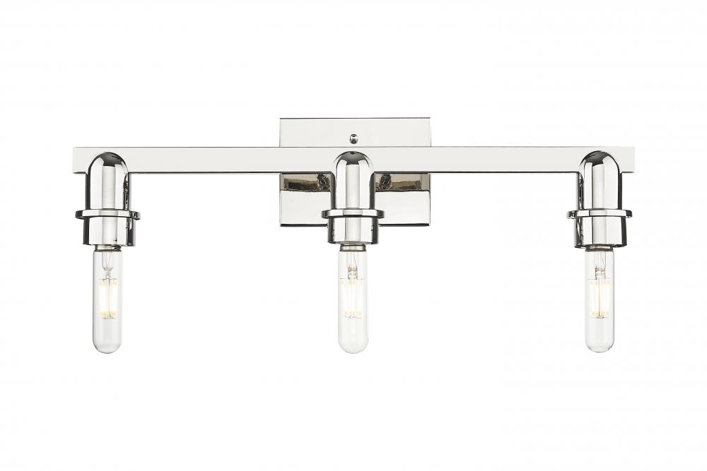 Arcadia - 3 Light - 19 inch - Brushed Polished Nickel - Bath Vanity Light