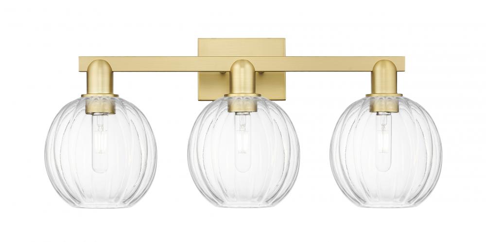 Preston - 3 Light - 26 inch - Satin Gold - Bath Vanity Light