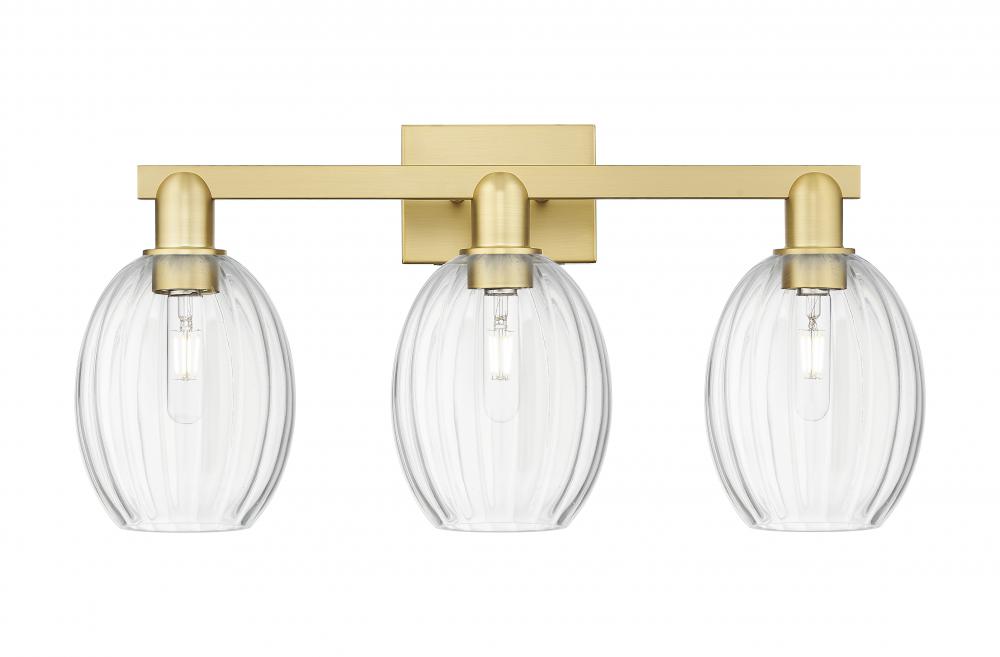 Preston - 3 Light - 26 inch - Satin Gold - Bath Vanity Light
