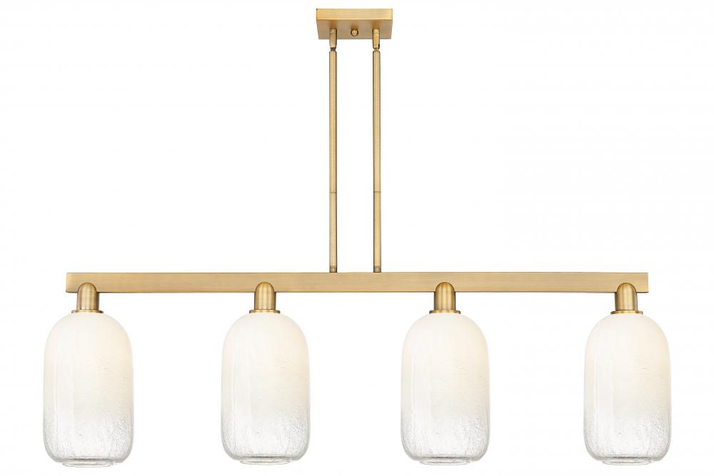 Brookhaven Cloche - 4 Light - 48 inch - Brushed Brass - Cord hung - Island Light
