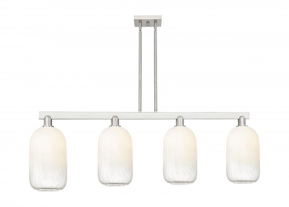 Brookhaven Cloche - 4 Light - 48 inch - Brushed Satin Nickel - Cord hung - Island Light