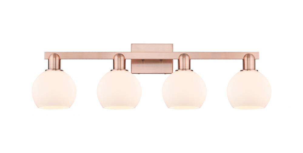 Athens - 4 Light - 33 inch - Antique Copper - Bath Vanity Light