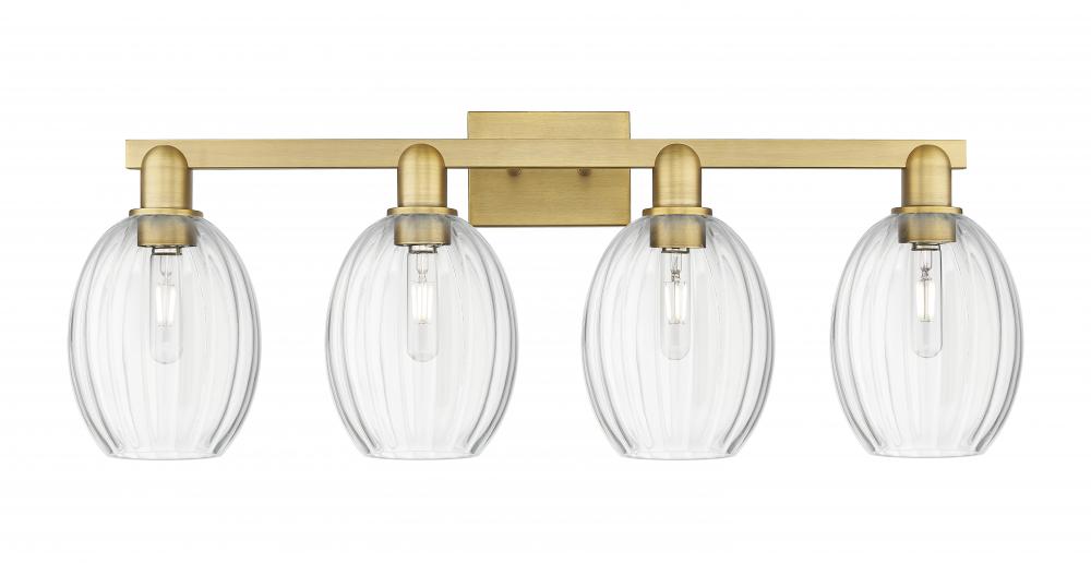 Preston - 4 Light - 36 inch - Brushed Brass - Bath Vanity Light