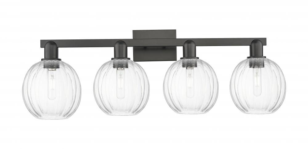 Preston - 4 Light - 36 inch - Matte Black - Bath Vanity Light