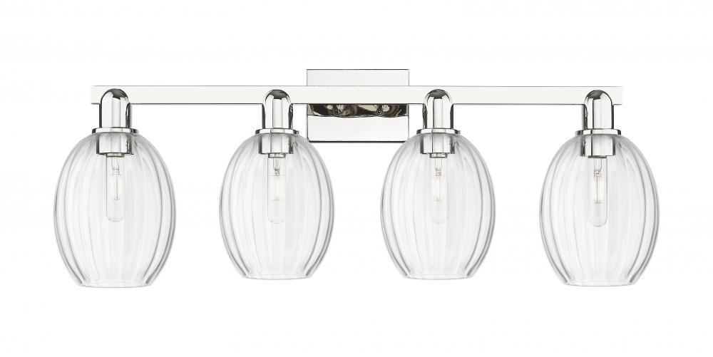 Preston - 4 Light - 36 inch - Polished Nickel - Bath Vanity Light