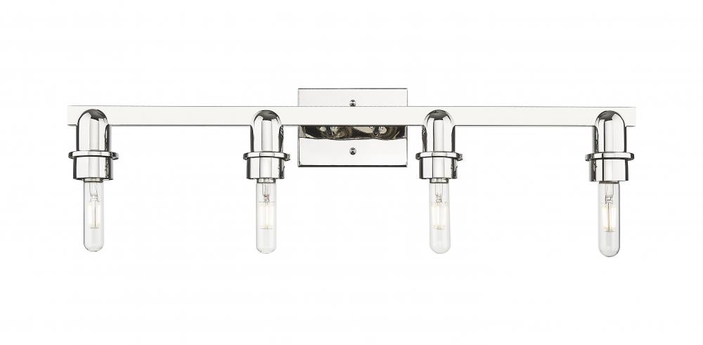 Arcadia - 4 Light - 27 inch - Brushed Polished Nickel - Bath Vanity Light